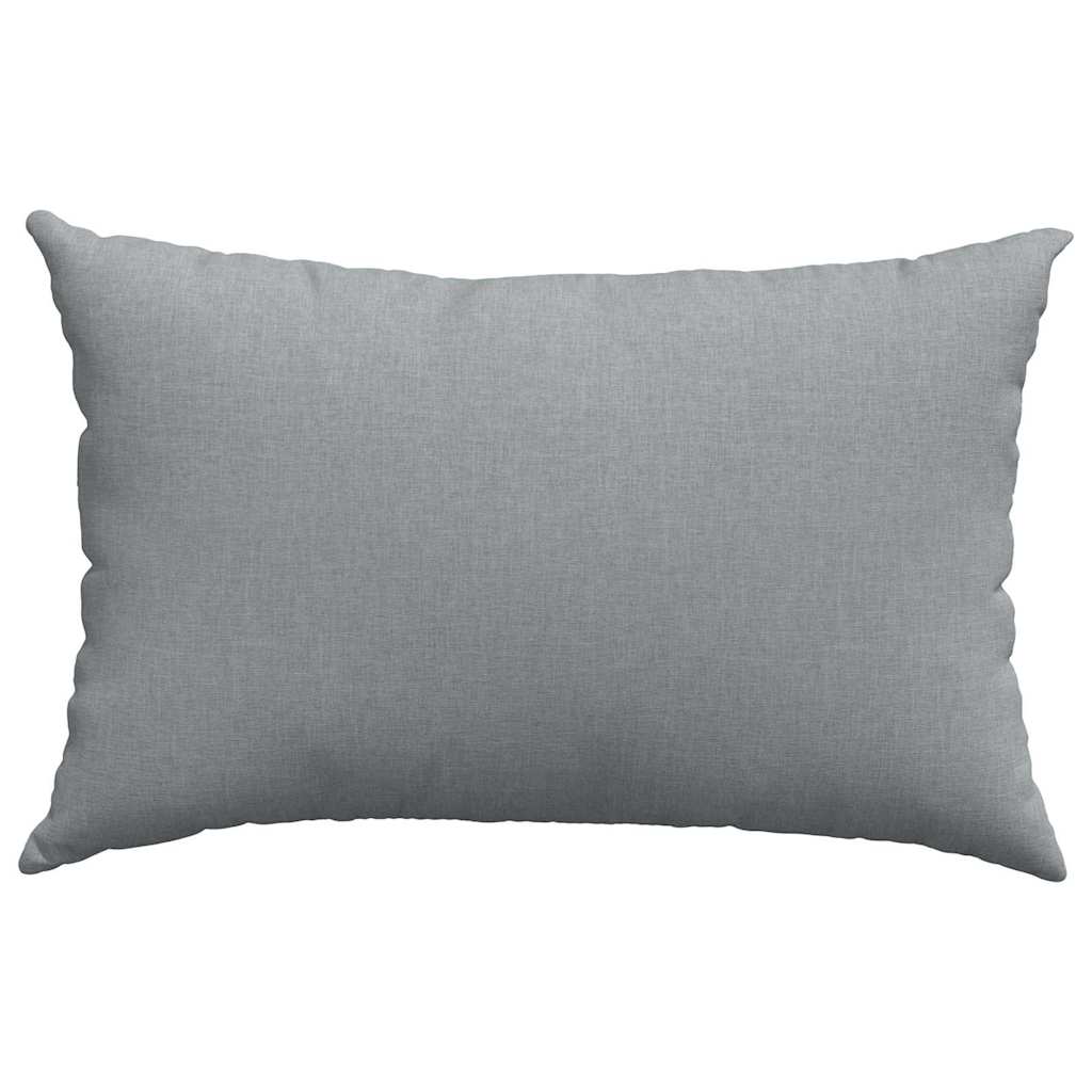 vidaXL Sofakissen 2 pcs Hellgrau 60 x 40 cm Stoff