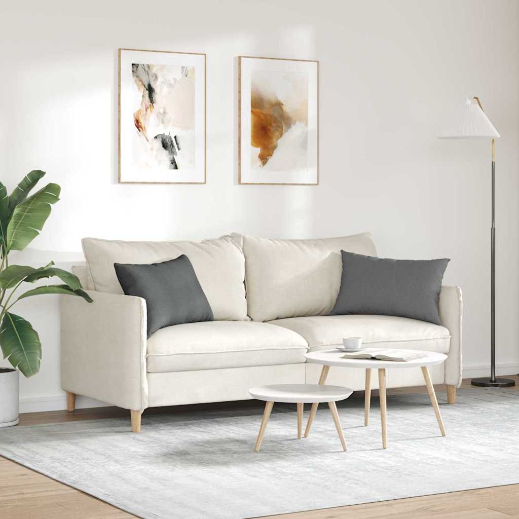 vidaXL Sofakissen 2 pcs Dunkelgrau 60 x 40 cm Stoff