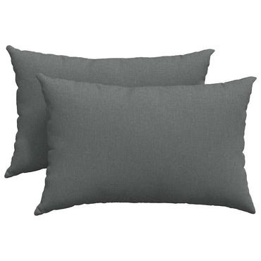 vidaXL Sofakissen 2 pcs Dunkelgrau 60 x 40 cm Stoff
