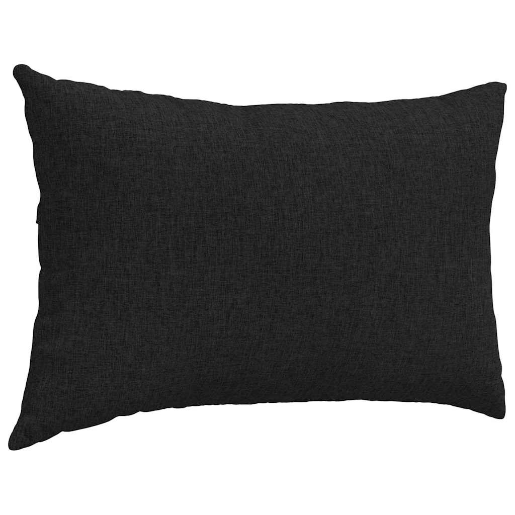 vidaXL Sofakissen 2 pcs Schwarz 60 x 40 cm Stoff