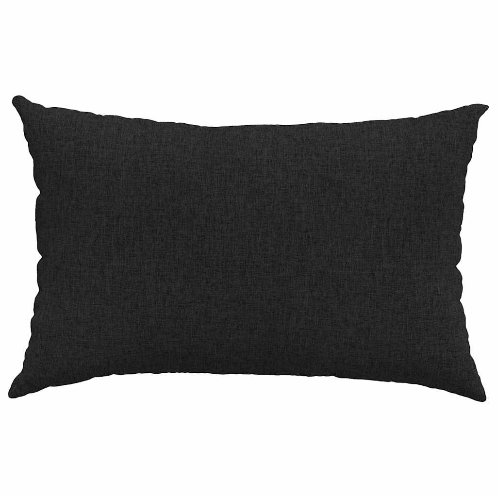 vidaXL Sofakissen 2 pcs Schwarz 60 x 40 cm Stoff