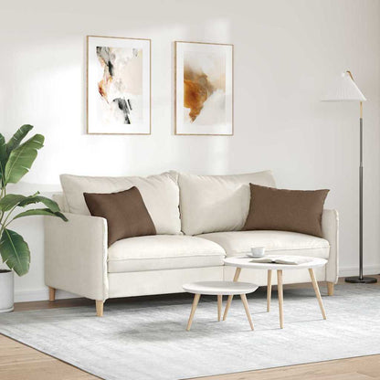 vidaXL Sofakissen 2 pcs Braun 60 x 40 cm Stoff
