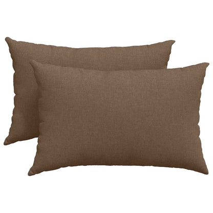 vidaXL Sofakissen 2 pcs Braun 60 x 40 cm Stoff