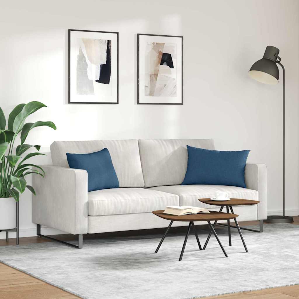 vidaXL Sofakissen 2 pcs Blau 60 x 40 cm Stoff