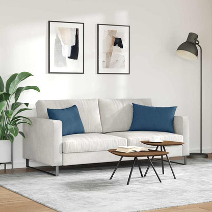 vidaXL Sofakissen 2 pcs Blau 60 x 40 cm Stoff