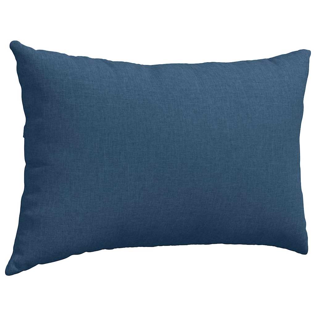 vidaXL Sofakissen 2 pcs Blau 60 x 40 cm Stoff