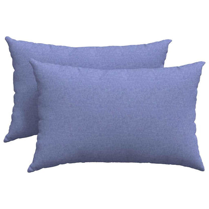 vidaXL Sofakissen 2 pcs Jeans blau 60 x 40 cm Stoff