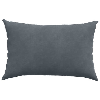 vidaXL Coussins de canapé 2 pcs Gris foncé 60 x 40 cm Tissu en velours côtelé