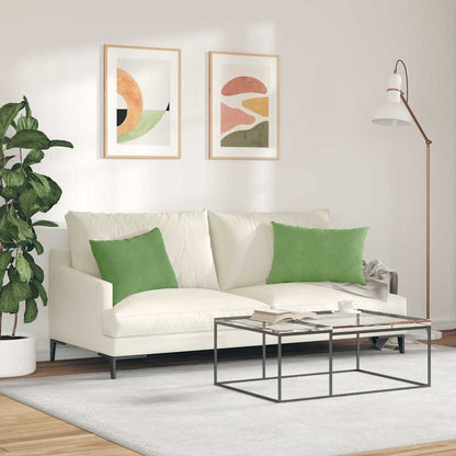vidaXL Sofakissen 2 Stück Hellgrün 60 x 40 cm Cordstoff