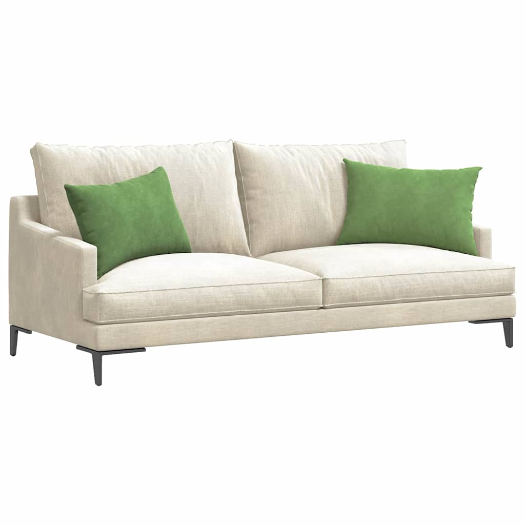 vidaXL Sofakissen 2 Stück Hellgrün 60 x 40 cm Cordstoff