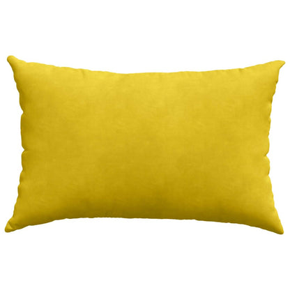 vidaXL Coussins de canapé 2 pcs Jaune 60 x 40 cm Tissu en velours côtelé