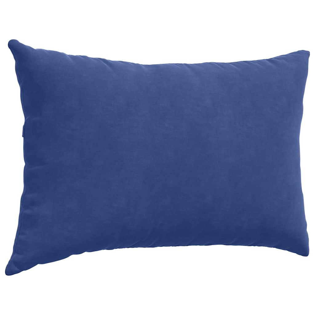 vidaXL Coussins de canapé 2 pcs Bleu de police 60 x 40 cm Tissu en velours côtelé