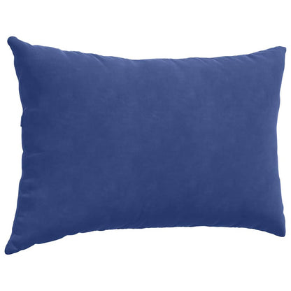 vidaXL Coussins de canapé 2 pcs Bleu de police 60 x 40 cm Tissu en velours côtelé