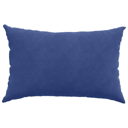 vidaXL Coussins de canapé 2 pcs Bleu de police 60 x 40 cm Tissu en velours côtelé