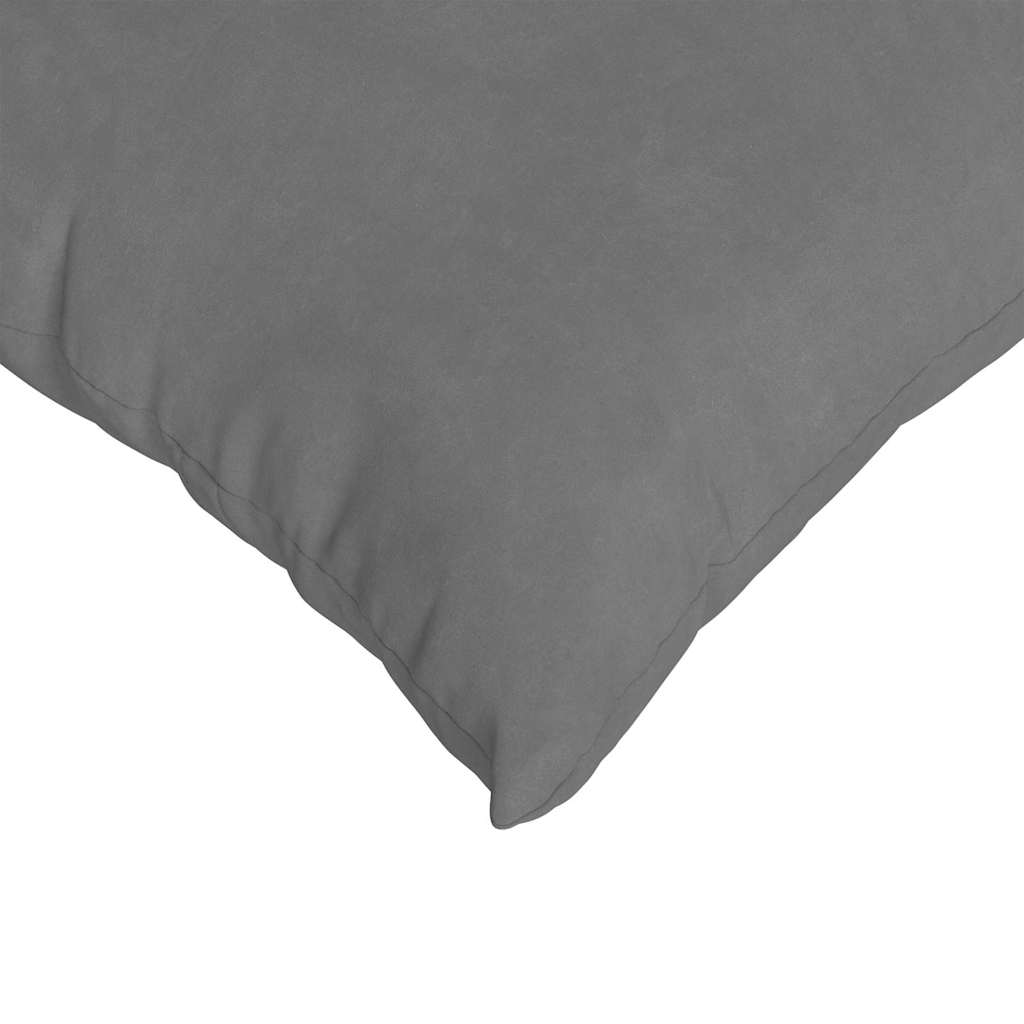 Sofakissen 2 Stück Dunkelgrau 60 x 40 cm Stoff