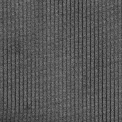 Sofakissen 2 Stück Dunkelgrau 60 x 40 cm Cordstoff