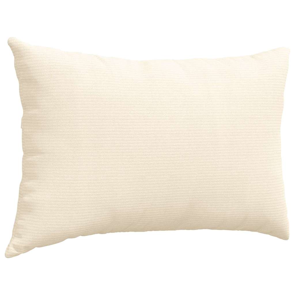 vidaXL Sofakissen 2 Stück Creme 60 x 40 cm Cordstoff