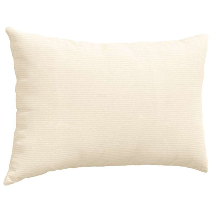 vidaXL Sofakissen 2 Stück Creme 60 x 40 cm Cordstoff