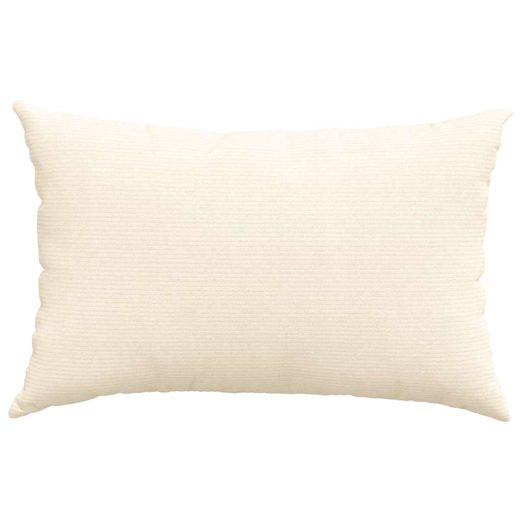 vidaXL Sofakissen 2 Stück Creme 60 x 40 cm Cordstoff