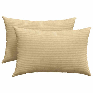 vidaXL Sofakissen 2 Stück Grau-Grün 60 x 40 cm Cordstoff