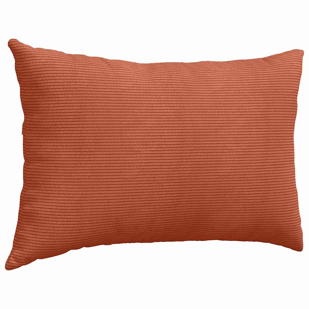 vidaXL Sofakissen 2 Stück Rot-Orange 60 x 40 cm Cordstoff