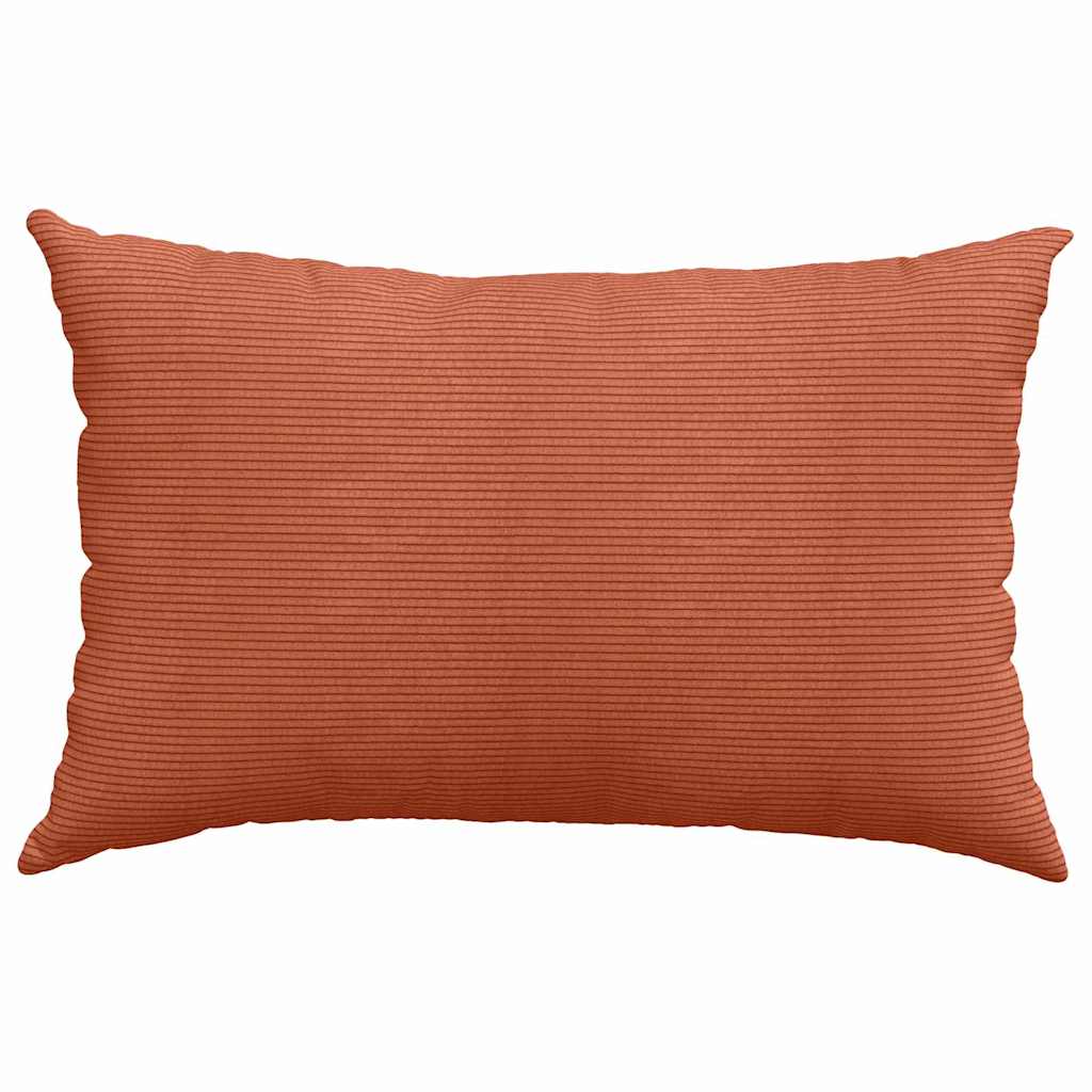 vidaXL Sofakissen 2 Stück Rot-Orange 60 x 40 cm Cordstoff