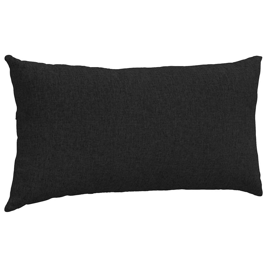 vidaXL Sofakissen 2 pcs Schwarz 80 x 40 cm Stoff