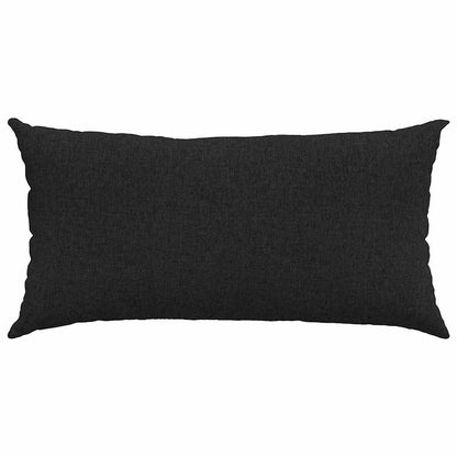 vidaXL Sofakissen 2 pcs Schwarz 80 x 40 cm Stoff