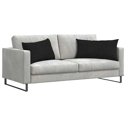 vidaXL Sofakissen 2 pcs Schwarz 80 x 40 cm Stoff