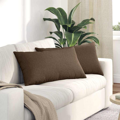 vidaXL Sofakissen 2 pcs Braun 80 x 40 cm Stoff