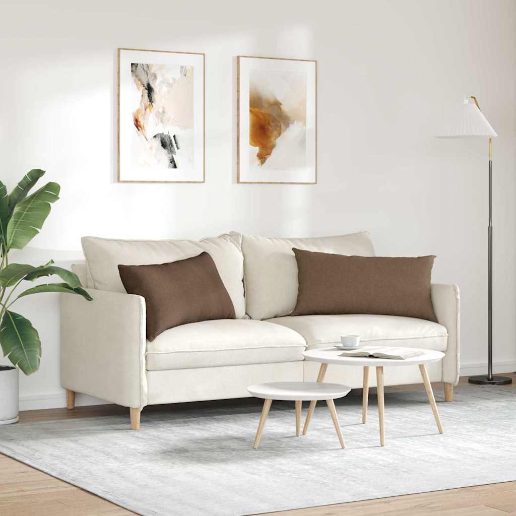 vidaXL Sofakissen 2 pcs Braun 80 x 40 cm Stoff