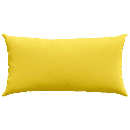 vidaXL Coussins de canapé 2 pcs Jaune clair 80 x 40 cm Tissu