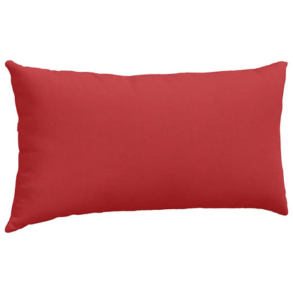 vidaXL Coussins de canapé 2 pcs Rouge 80 x 40 cm Tissu