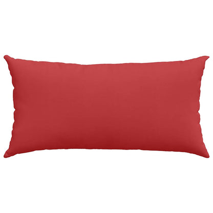 vidaXL Coussins de canapé 2 pcs Rouge 80 x 40 cm Tissu