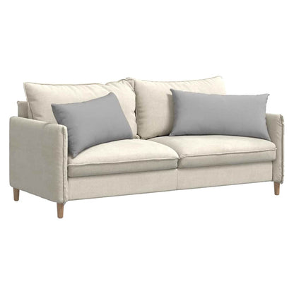 vidaXL Coussins de canapé 2 pcs Gris nuage 80 x 40 cm Tissu