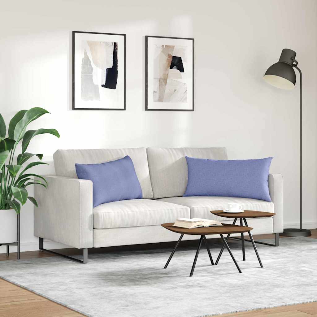 vidaXL Sofakissen 2 pcs Jeans blau 80 x 40 cm Stoff