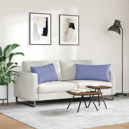 vidaXL Sofakissen 2 pcs Jeans blau 80 x 40 cm Stoff