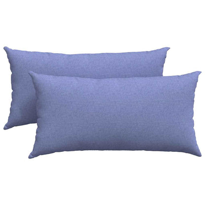 vidaXL Sofakissen 2 pcs Jeans blau 80 x 40 cm Stoff