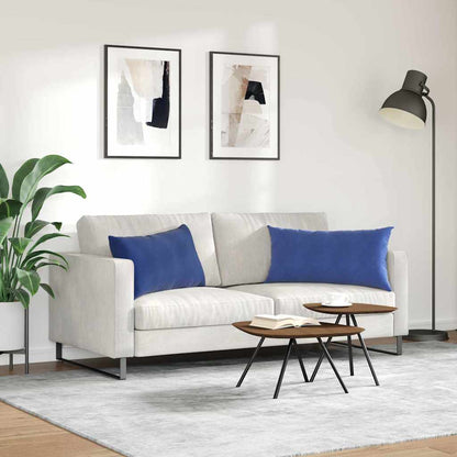 vidaXL Sofakissen 2 Stück Polizeiblau 80 x 40 cm Cordstoff