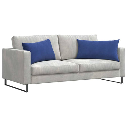 vidaXL Sofakissen 2 Stück Polizeiblau 80 x 40 cm Cordstoff
