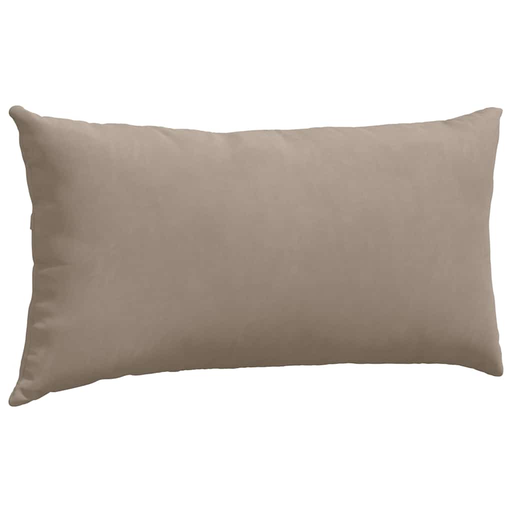vidaXL Sofakissen 2 Stück Taupe 80 x 40 cm Stoff