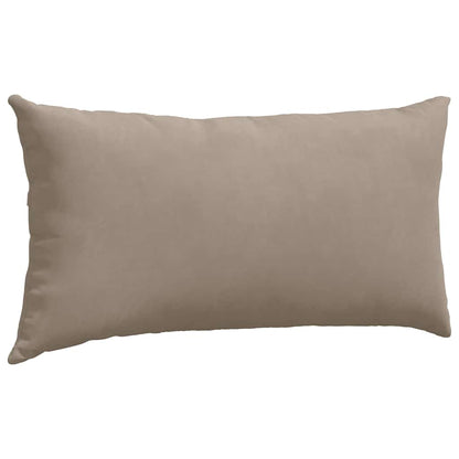 vidaXL Sofakissen 2 Stück Taupe 80 x 40 cm Stoff