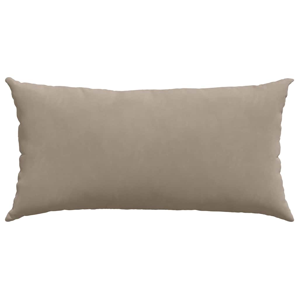 vidaXL Sofakissen 2 Stück Taupe 80 x 40 cm Stoff