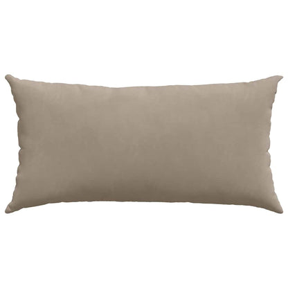 vidaXL Sofakissen 2 Stück Taupe 80 x 40 cm Stoff