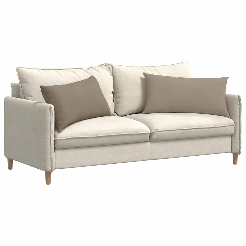 vidaXL Sofakissen 2 Stück Taupe 80 x 40 cm Stoff