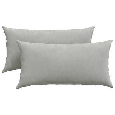 vidaXL Sofakissen 2 Stück Hellgrau 80 x 40 cm Stoff