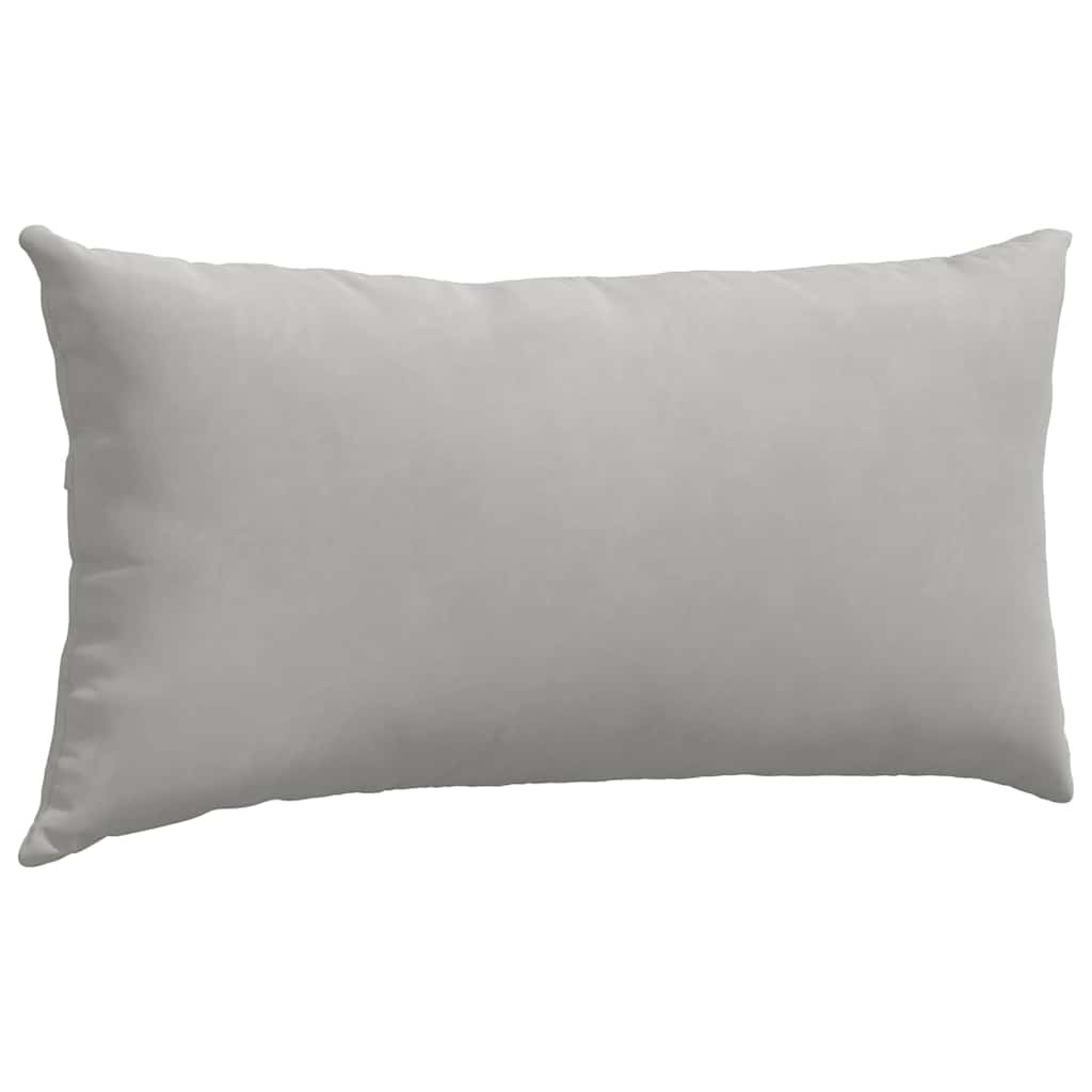vidaXL Sofakissen 2 Stück Hellgrau 80 x 40 cm Stoff