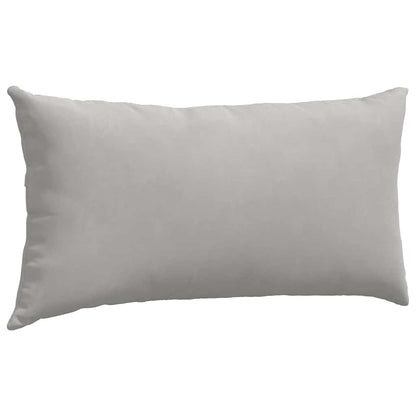 vidaXL Sofakissen 2 Stück Hellgrau 80 x 40 cm Stoff