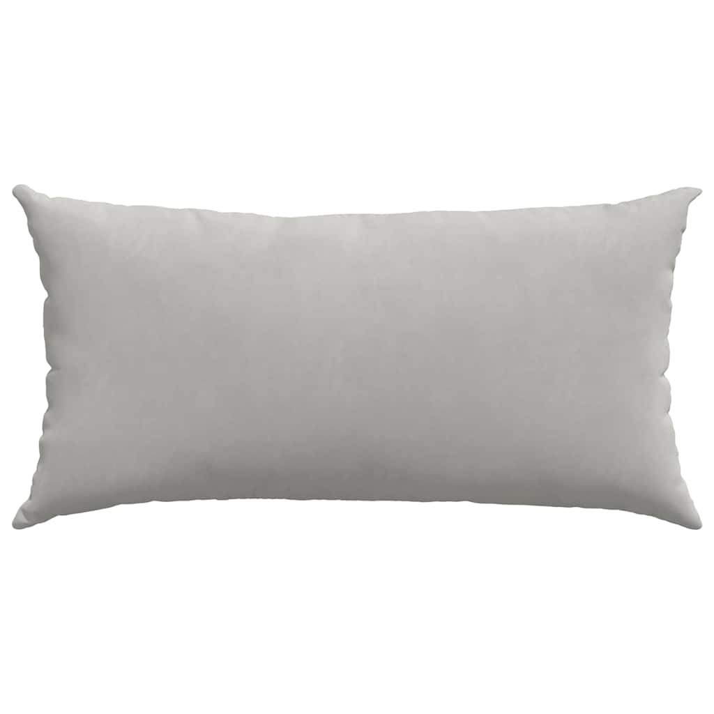 vidaXL Sofakissen 2 Stück Hellgrau 80 x 40 cm Stoff