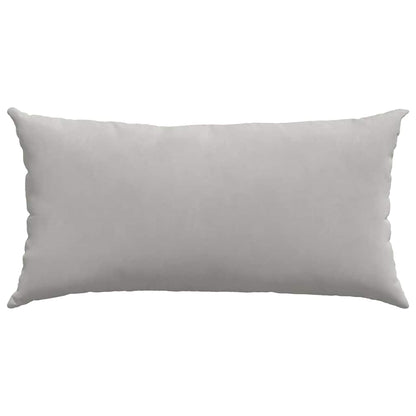 vidaXL Sofakissen 2 Stück Hellgrau 80 x 40 cm Stoff